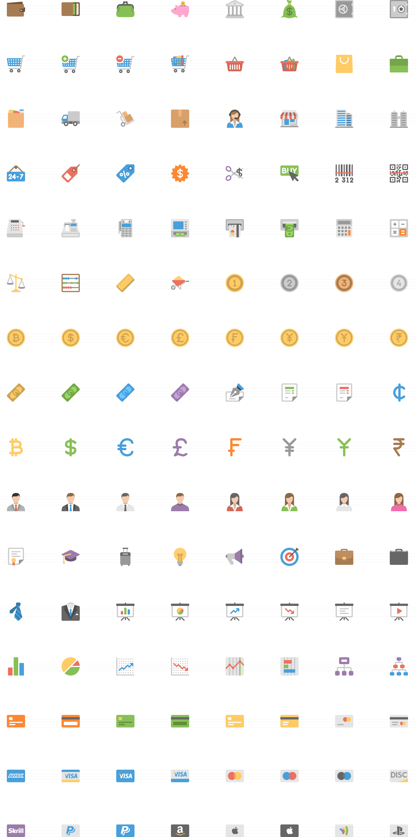 Financial Flat Icons