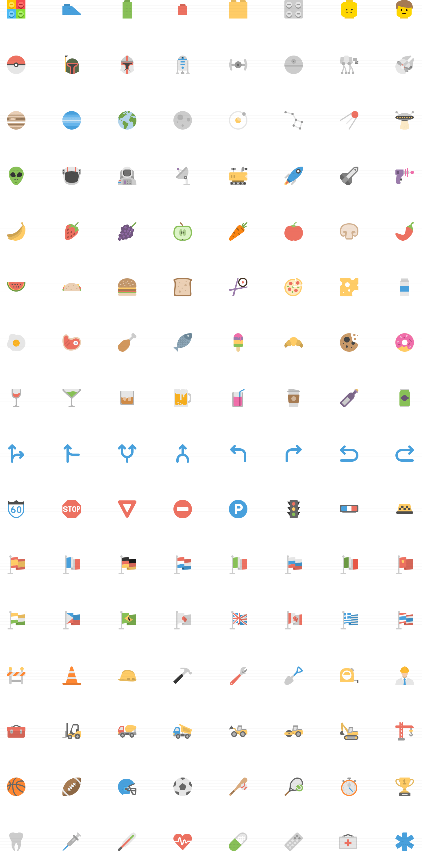 Miscellaneous Flat Icons