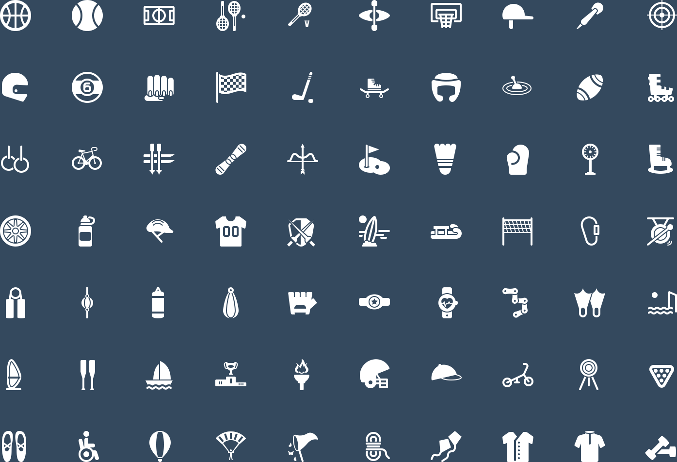 Sports Glyph Icons