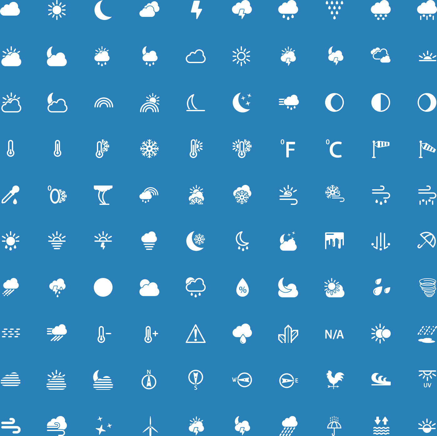 Weather Glyph Icons