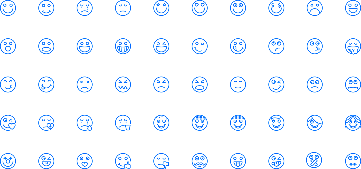 Emotions Line Icons