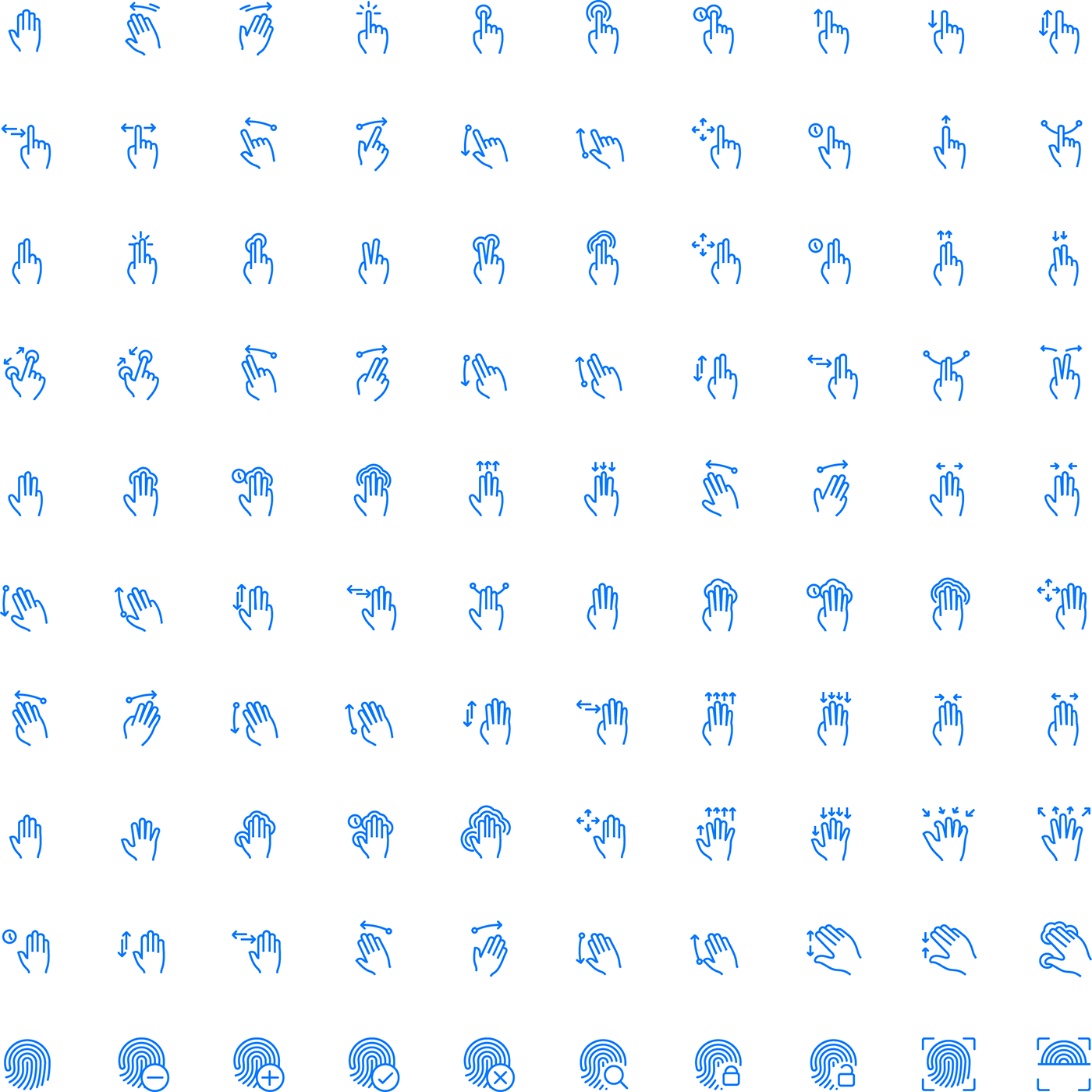 Geature Line Icons